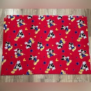 Vintage Made in the USA Disney Mickey Mouse Twin Flat Sheet- used good condition